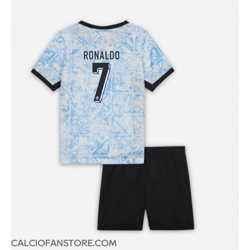 Maglia Calcio Portogallo Cristiano Ronaldo #7 Seconda Divisa Bambino Europei 2024 Manica Corta (+ pantaloncini)